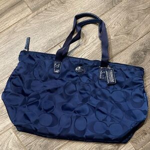 VINTAGE COACH MONOGRAM TOTE LARGE